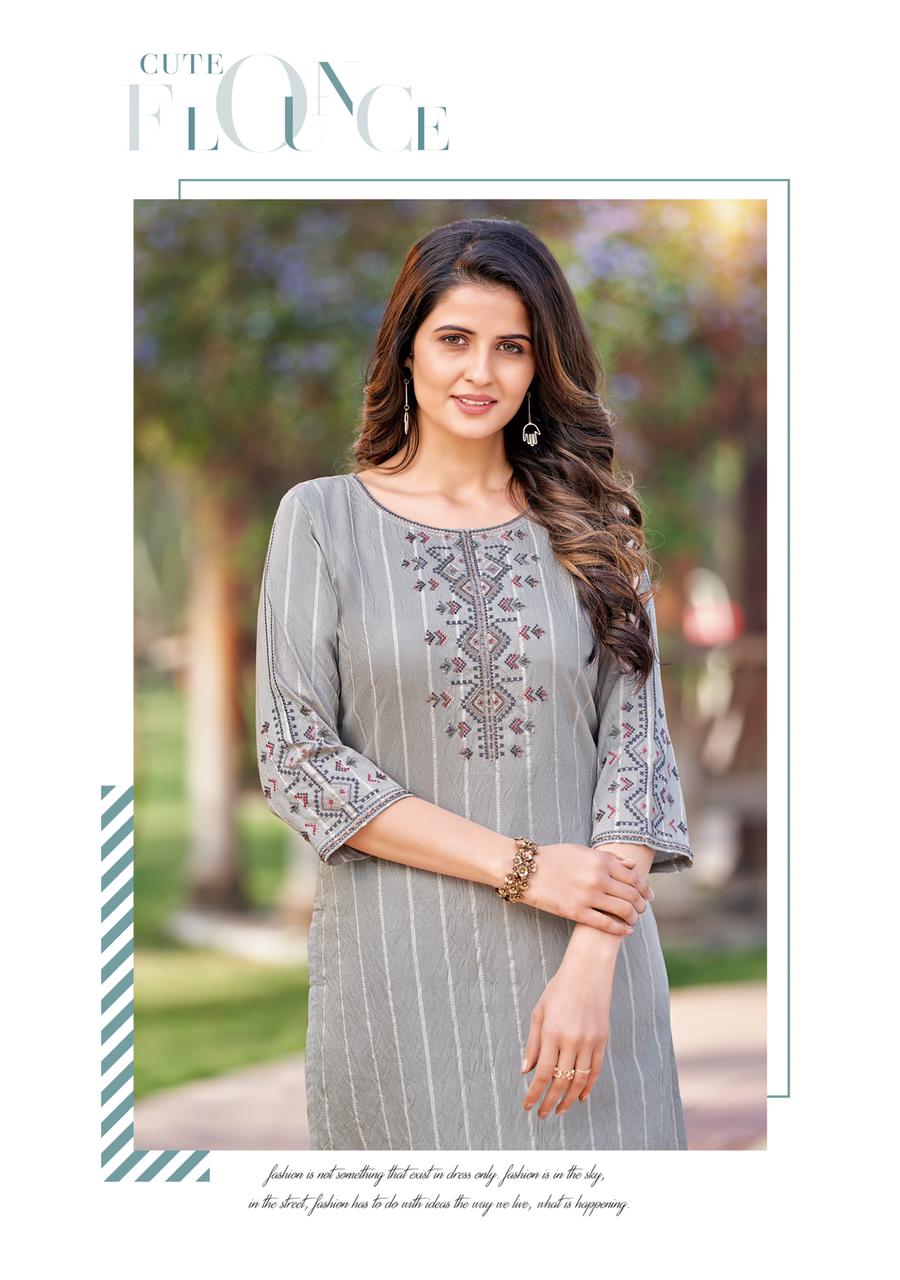 Mittoo Naaz Latest Designer Party Wear Pure Cotton Designer Kurti Collection